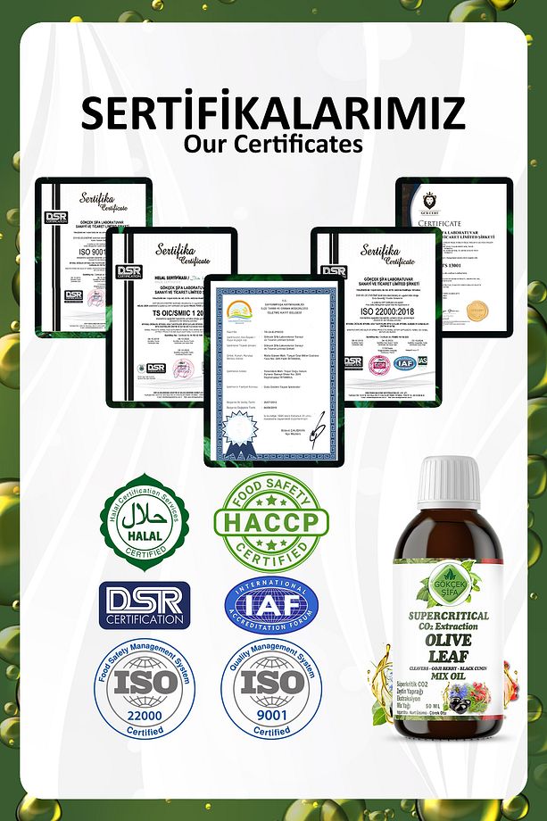 Zeytin Yaprağı Süperkritik Mix Yağı 50 ml (OLİVE LEAF SUPERCRİTİCAL MİX OİL) - 8