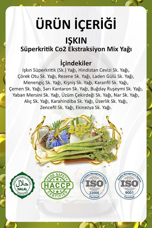 Işkın Süperkritik Mix Yağı 50 ml (Rheum Ribes Supercritical Mix Oil) - 3