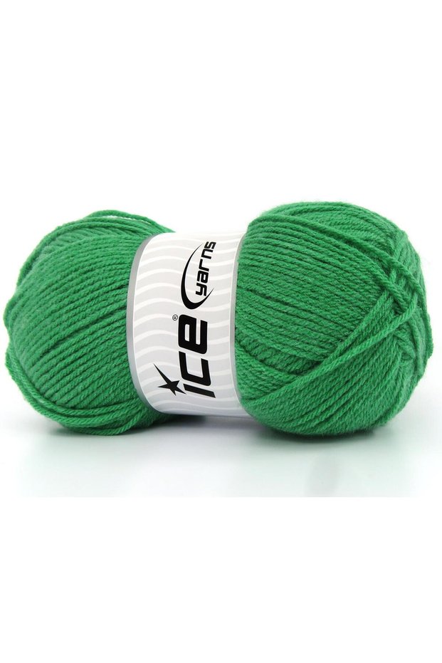 Lot of 4 X 100Gr Skeins Ice Yarns Classic Dk Hand Knitting Yarn Green