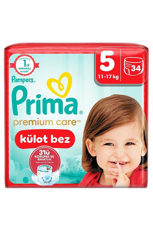 Külot Bebek Bezi Premium Care 5 Beden 34 Lü - 1