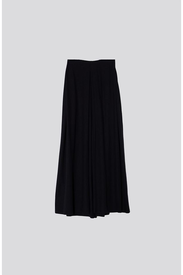 Keten Siyah Etek Pantolon - 7