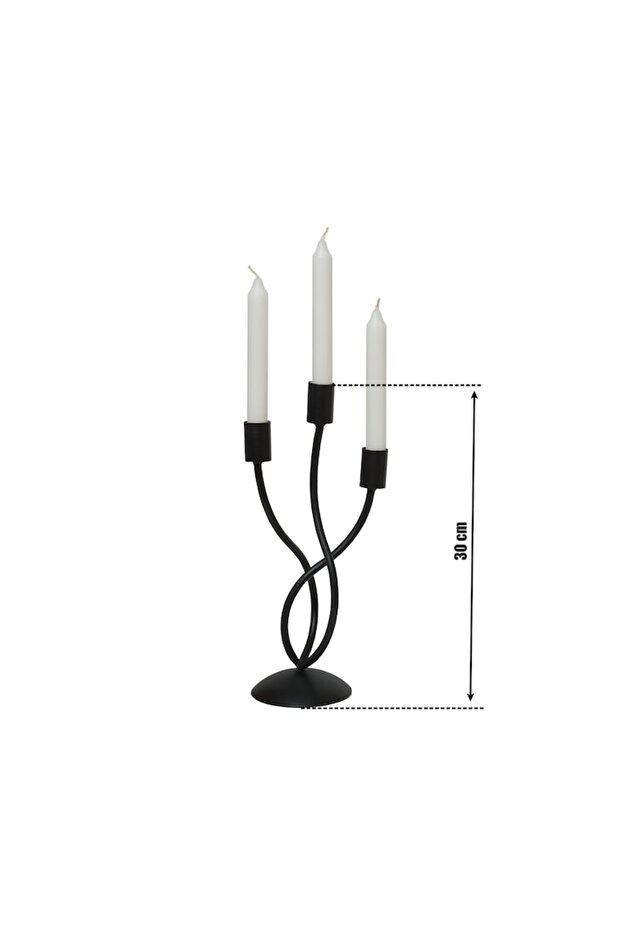 Κηροπήγιο Grace Matte Black - 3