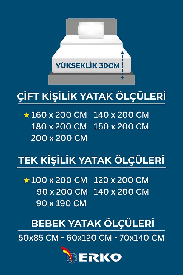 %100 Pamuk Penye Lastikli Çarşaf Tek Kişilik Çift Kişilik Tüm Ebatlar - 5