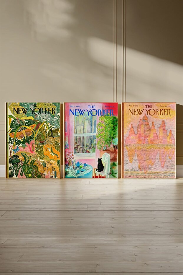 The New Yorker 3 Piece Painting, Poster Set - Unframed