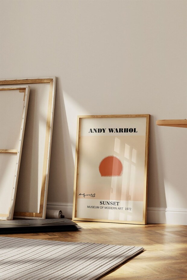 Andy Warhol Red Tablo, Poster - Çerçevesiz - 2