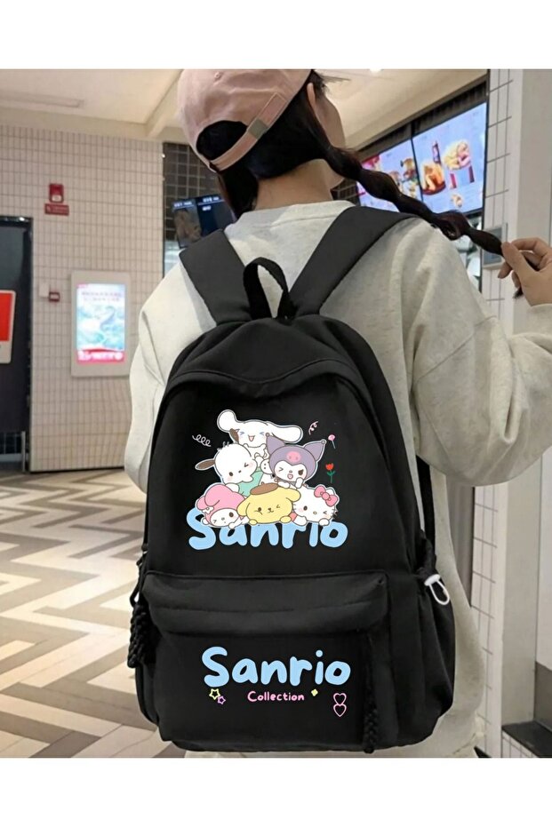 Kitty Friends Printed School, Dershane, Course Backpack