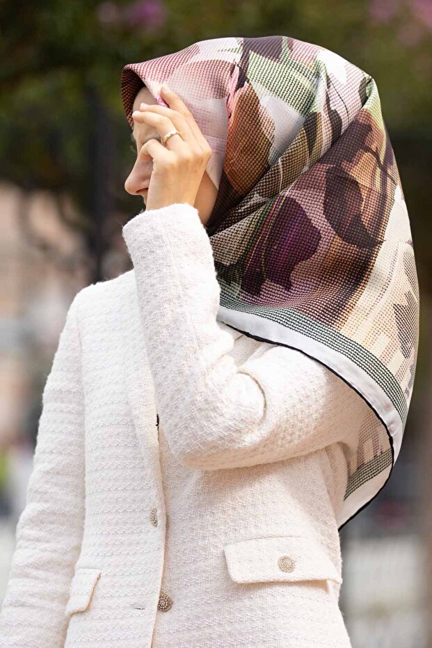 Twill İpek Eşarp - 1