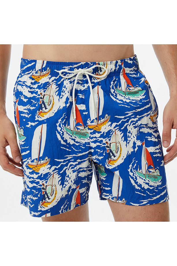 MEDIUM DRAWSTRING PRINT Deniz Şortu - 4