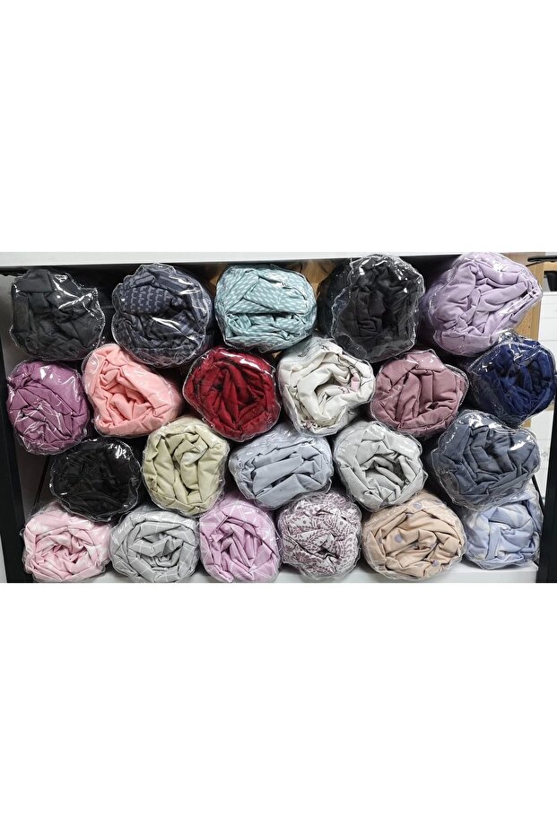 Blue Patterned Ranforce Elastic Single Sheet Set - 4