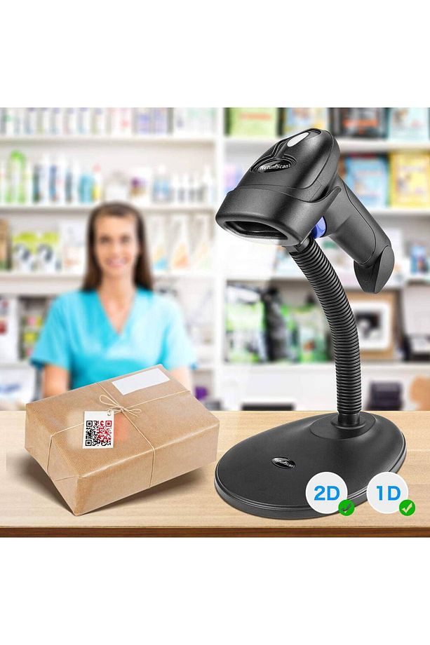 Nt 2012 Usb Lazer 1d Kablolu Standlı Barkod Okuyucu El Tipi Tetikli Ayaklı - 2