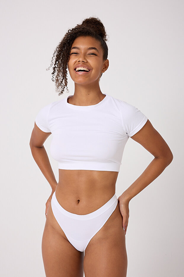 Dikişsiz Kadın String Tanga - 1