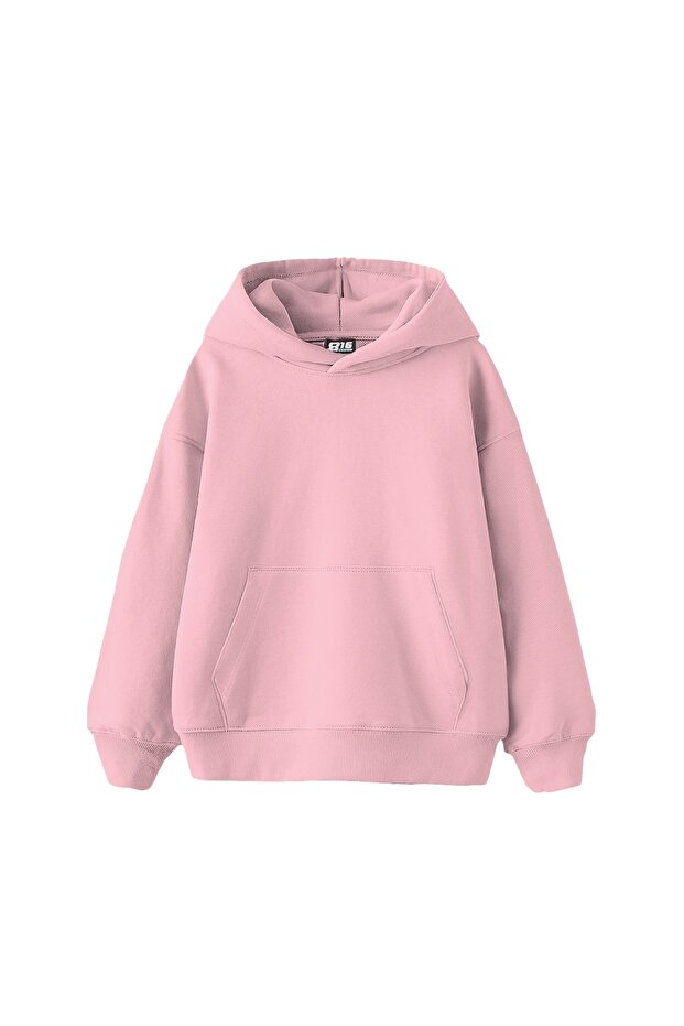 Basic Oversize Kadın Hoodie - 2