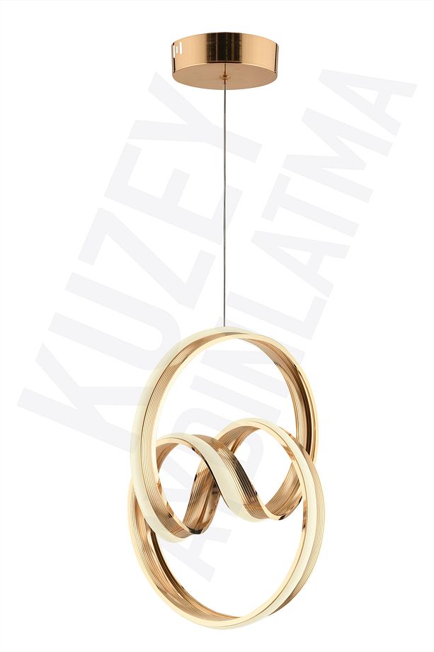 SONSUZ 3 RENK LEDLİ KUMANDALI TEKLİ LEDLİ AVİZE - 6