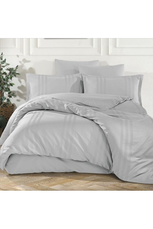 مجموعة غطاء لحاف مزدوج من Melkor Ranforce V7 A.Grey
