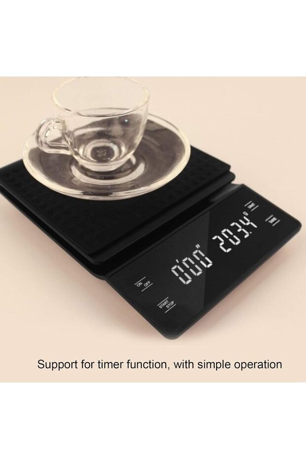 Coffee Digital Scale With Timer and Backlit LED Display for Baking and Cooking, Pour Over - 3