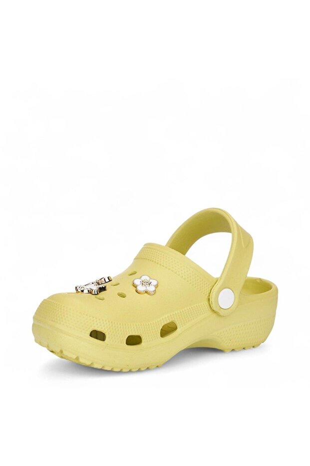 Children's Stoned Orthopedic Beach Slippers Lemon Slippers