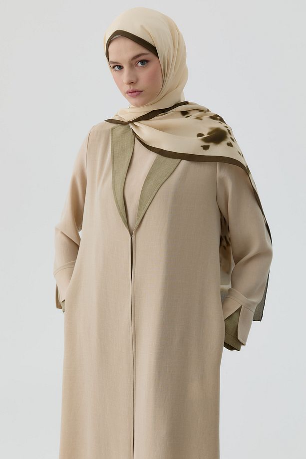 Kombinli Tunik Takım - Bej - 1