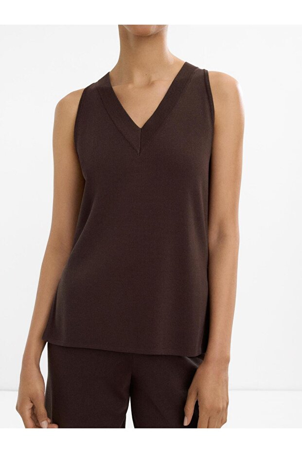 V Yaka Örme Üst - 2