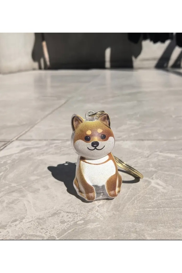 Shiba Inu Akita Dog Hair Storage Keychain Custom Gift Keychain