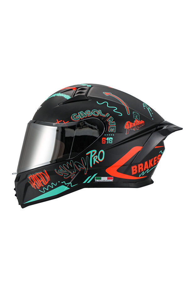 869 DRIFT BLACK RED KASK - 1