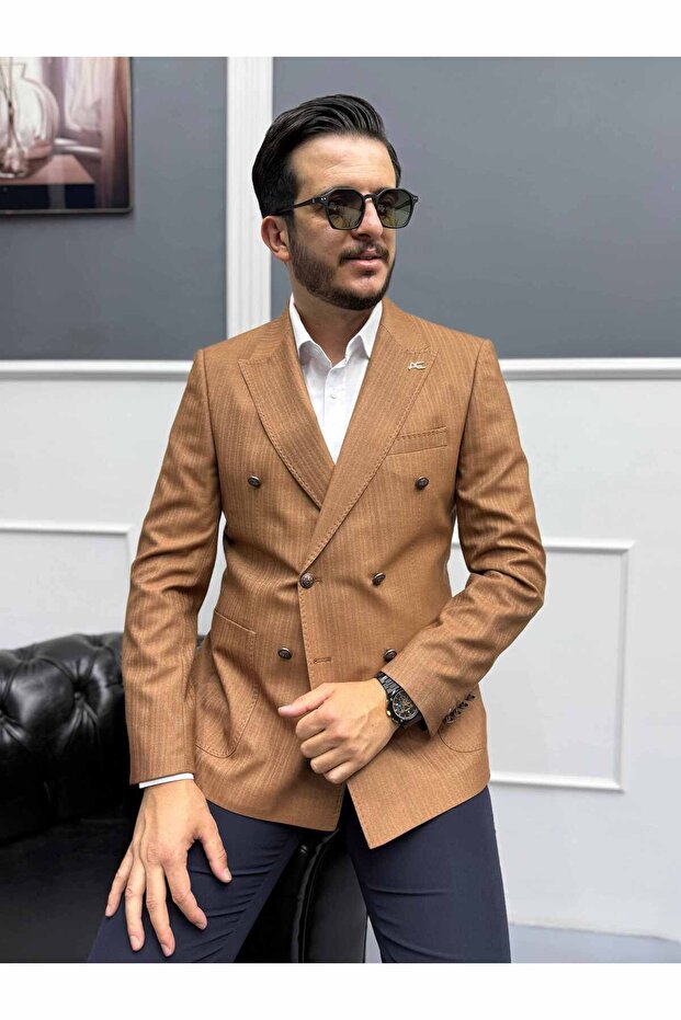 سترة موناركو ستايل مزدوجة الصدر - 6