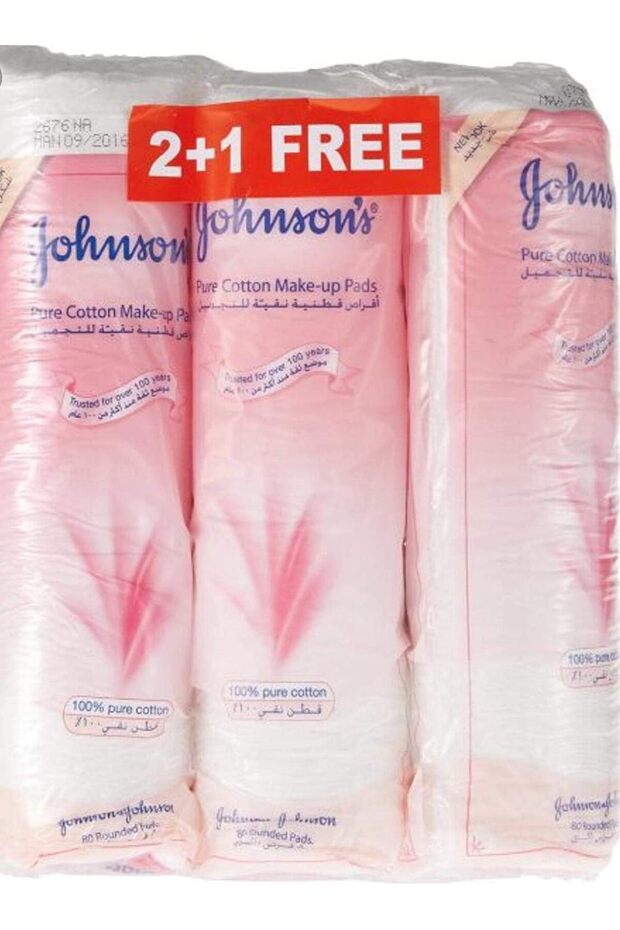 Cotton Makeup Pads 3x80 pcs