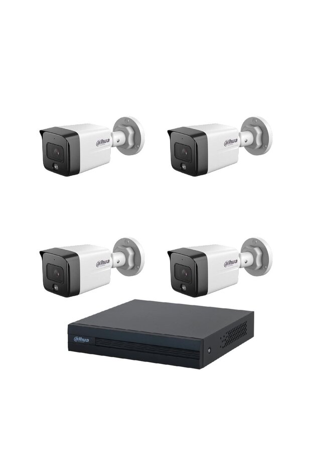 4 Kameralı 2 Mp Sesli İp Güvenlik Kamera Seti IPC-HFW1230TC1-SA - 2