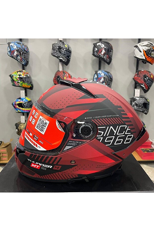 Helmets Thunder 4 SV Luminence D5 Mat Kırmızı - 1