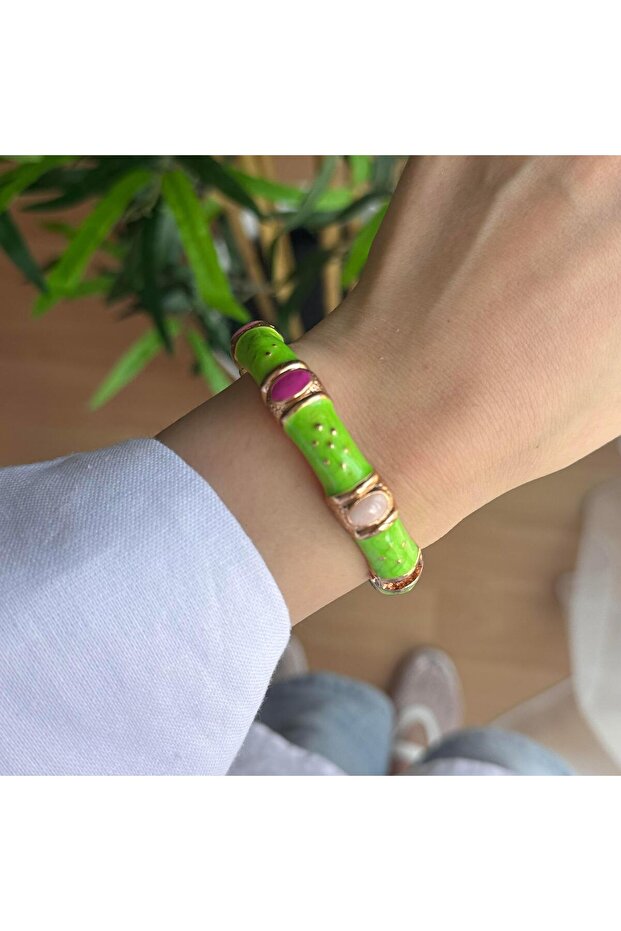 Mineli Çiçekli Bileklik - 1