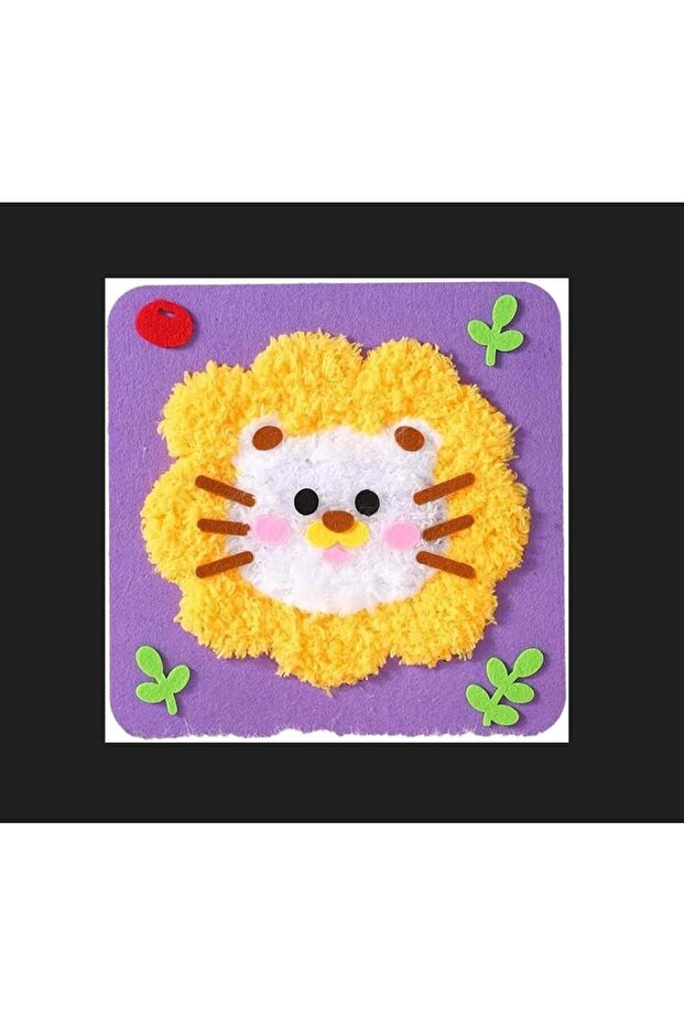 Educational Knitting Kit Embroidery Set Cat