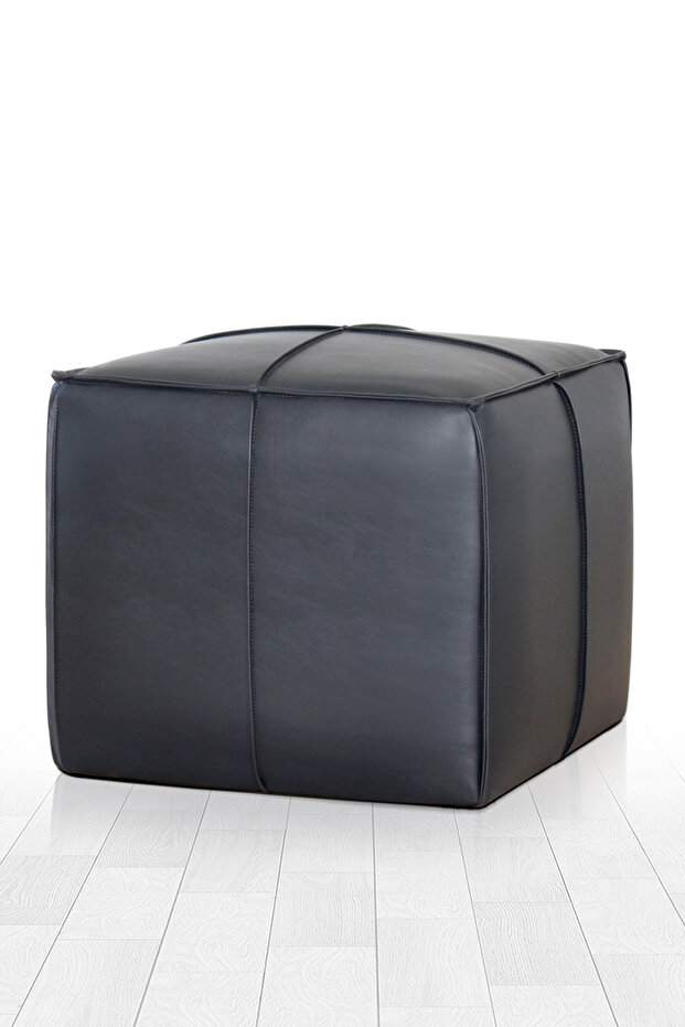 Ottowel Deri Puf - Siyah - 2