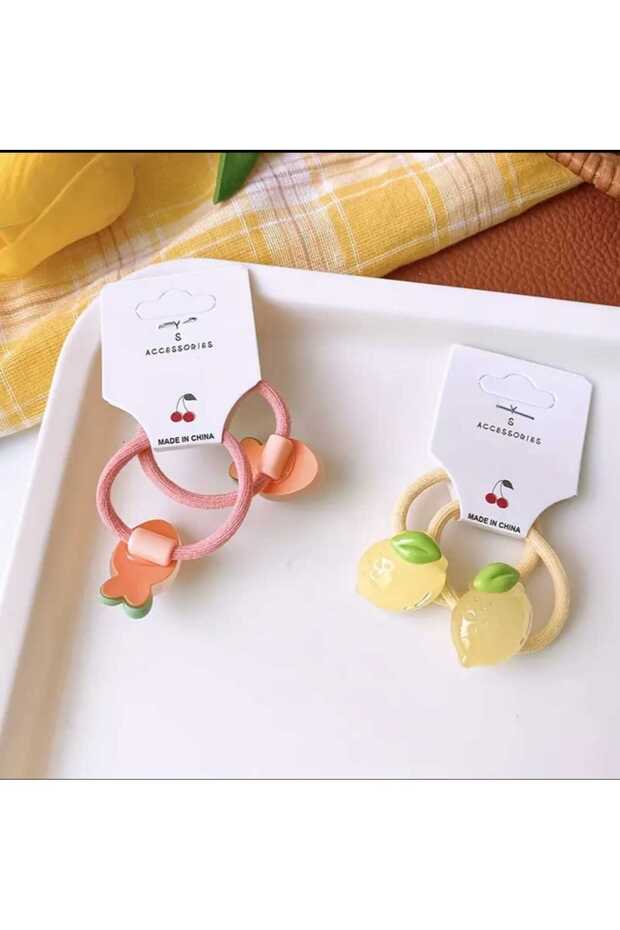 مشبك مطاطي لطيف على شكل ليمون - 1