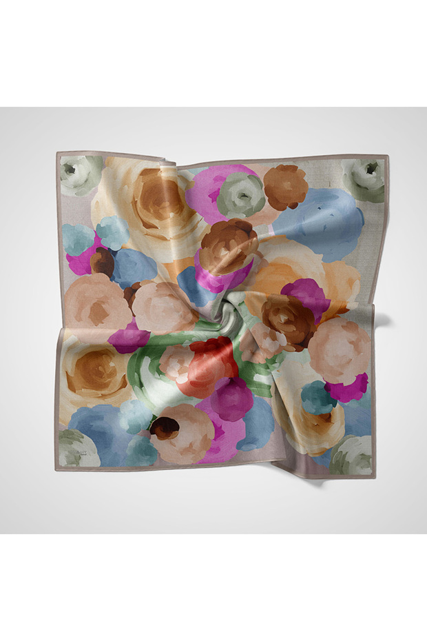 Eșarfă cu model natural - 1