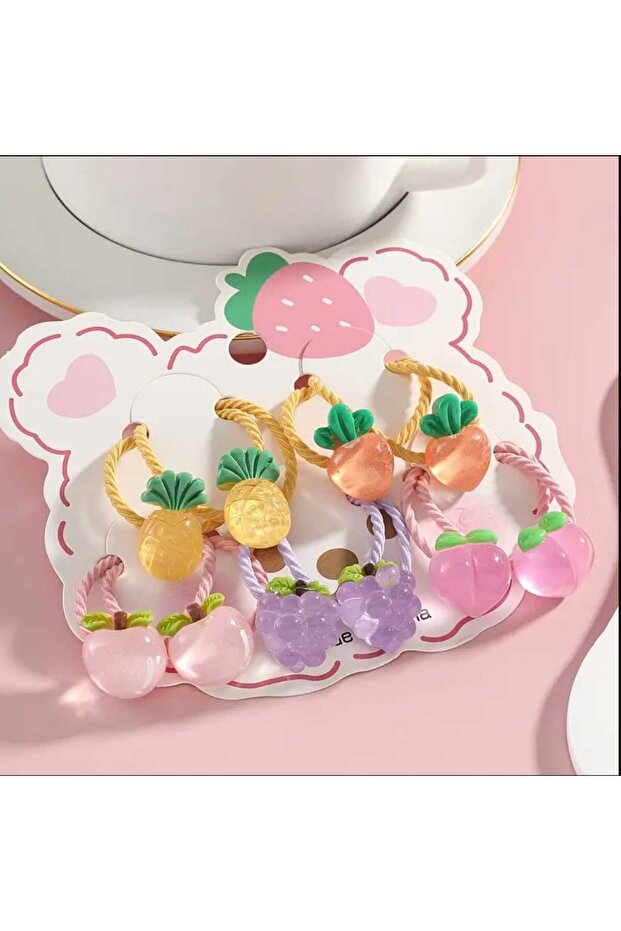 Cute Fruit Patterned Rubber Buckle - 3