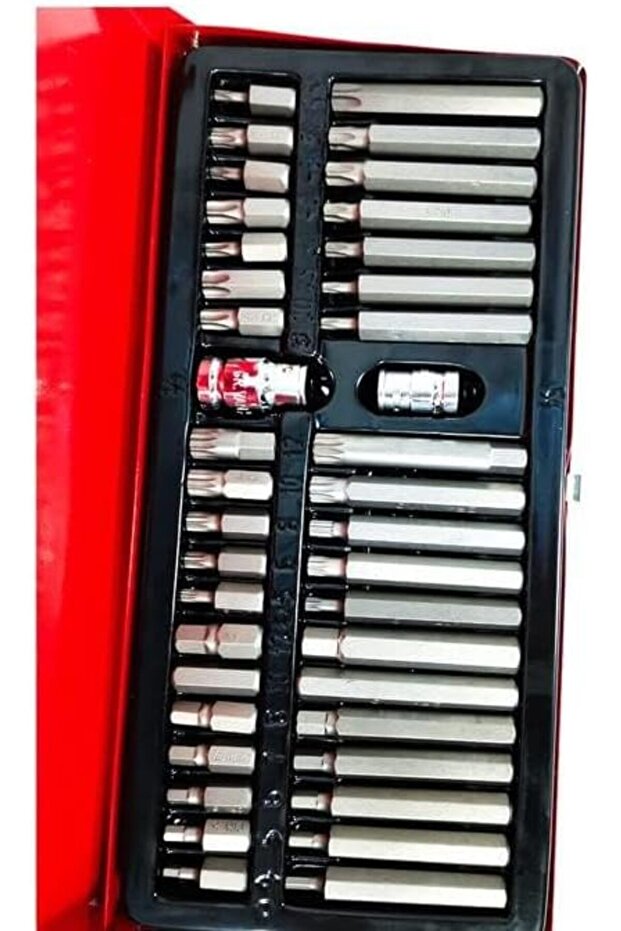 Defaon.s Torx Star Spline Hex Allen Key Socket Bit Set 3/8 & 1/2 Drive Alan T20-T55 Socket, 40 pcs T - 3