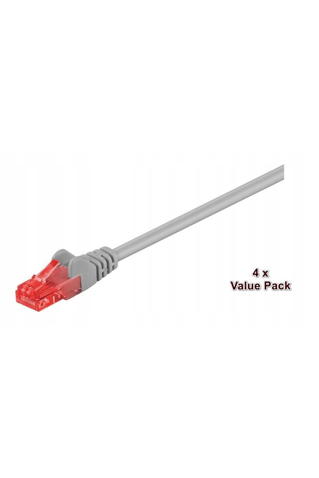 Cablu U/UTP CAT6 20M Gri, pachet de 4