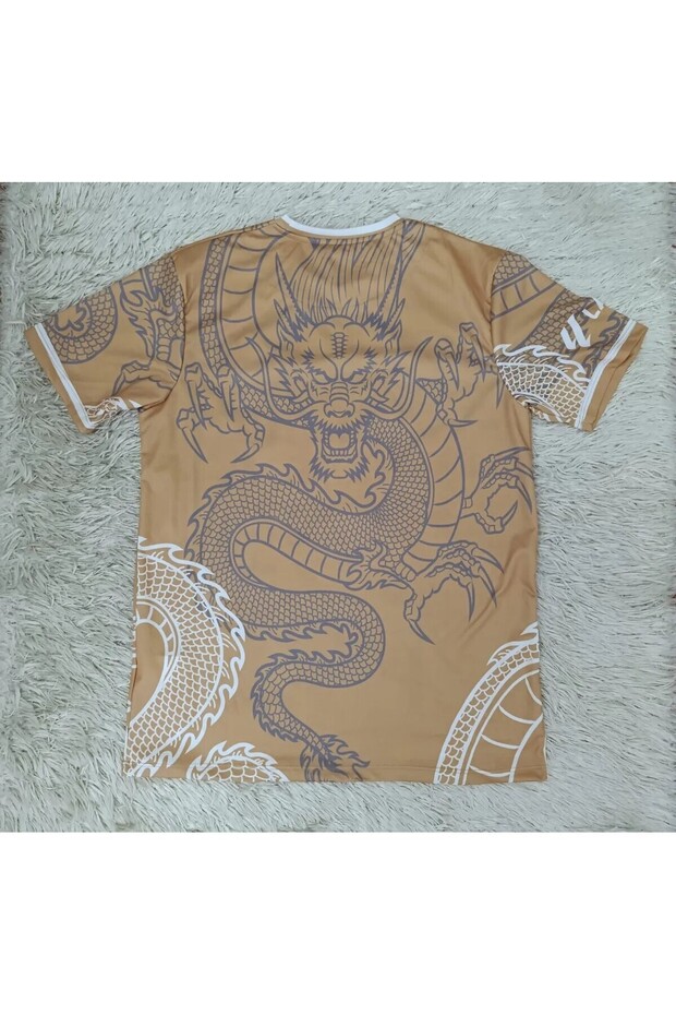 R.e.a.l M.a.d.r.i.d 2024/25 Dragon Desenli Özel Konsept Forması (GOLD) - 2