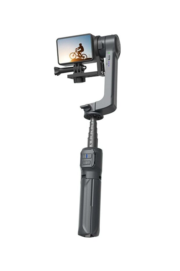 2-Axis Gimbal Stabilizer with 3 Light Modes