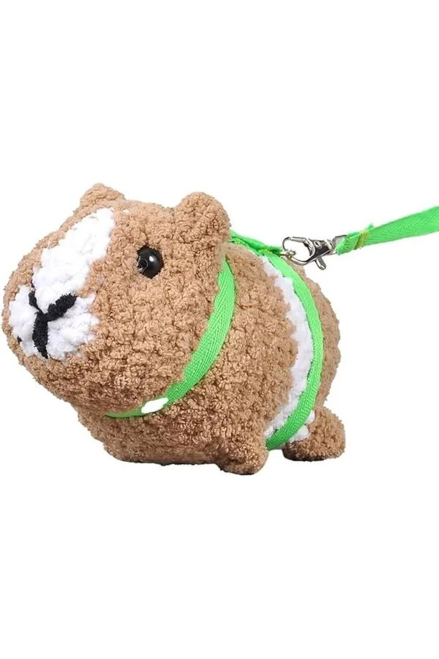 Rodent Walking Collar Guinea Pig Rabbit Walking Collar Cord Length 2 Meters