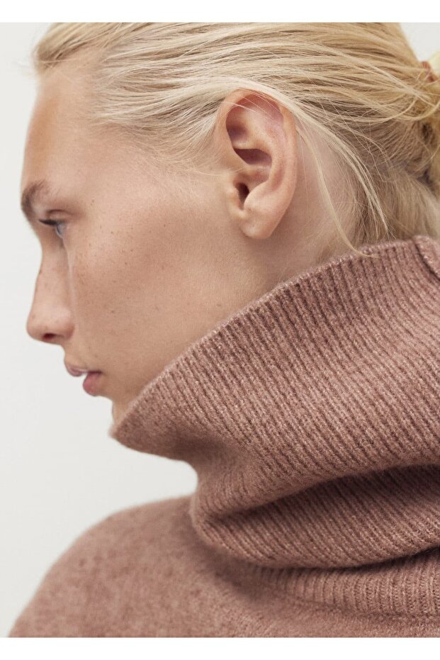 Boğazlı örgü kazak - 8