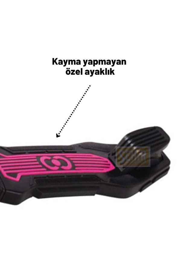Oturaklı 3 Tekerlekli LED Işıklı, Katlanabilir Yükseklik Ayarlı Çocuk Combo Scooter - 7