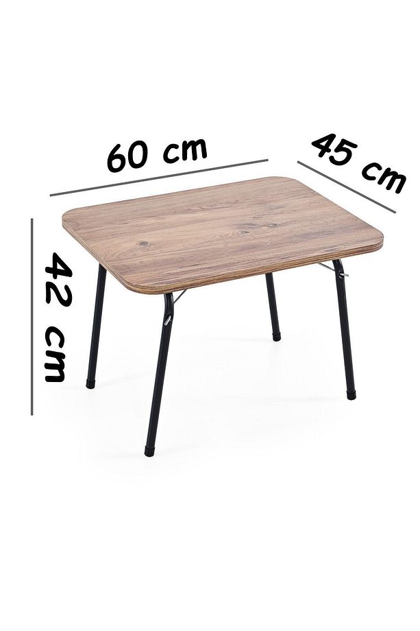 45x60 Katlanır Masa + 2 Adet Kamp Sandalyesi, Çift dikişli 120 kg kapasiteli-2KIR-ATL - 3