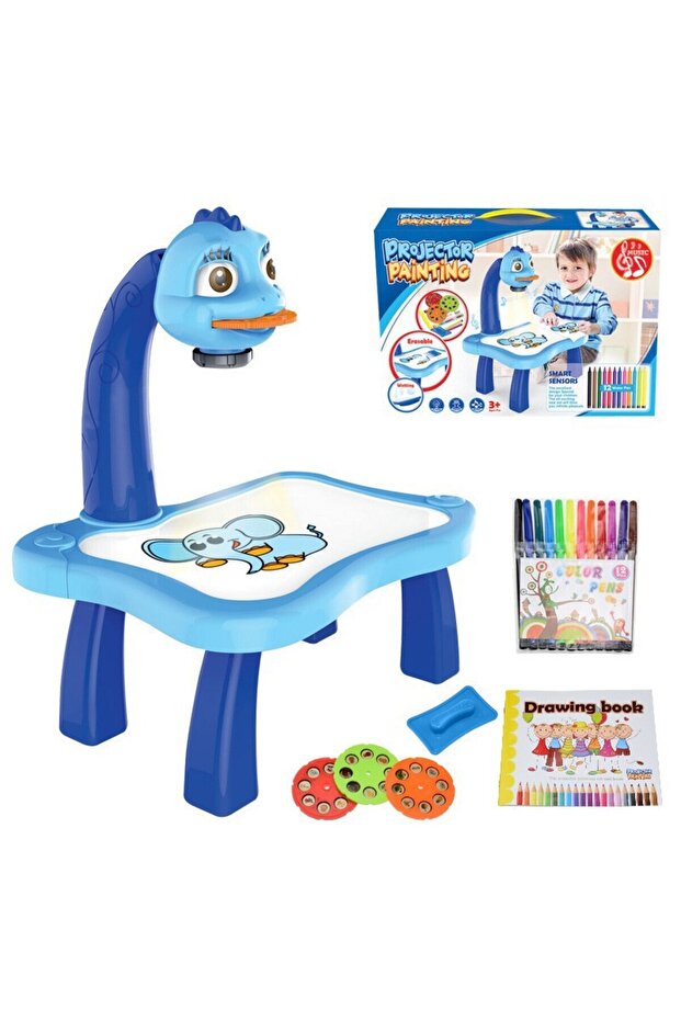 Educational Led Cartoon Patterns Zeichenbr Tablet Sketch Projector Draw Art Table Toys Kids Electron