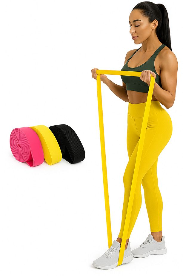 25 Kg Active Orta Sert Loop Direnç Bandı Süper Loop Bandı Egzersiz Direnç Lastiği Barfiks Lastiği - 1