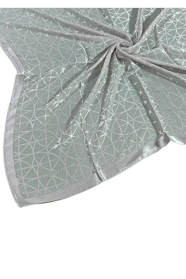 Egyptian Scarves Devore Geometric Pattern Scarf