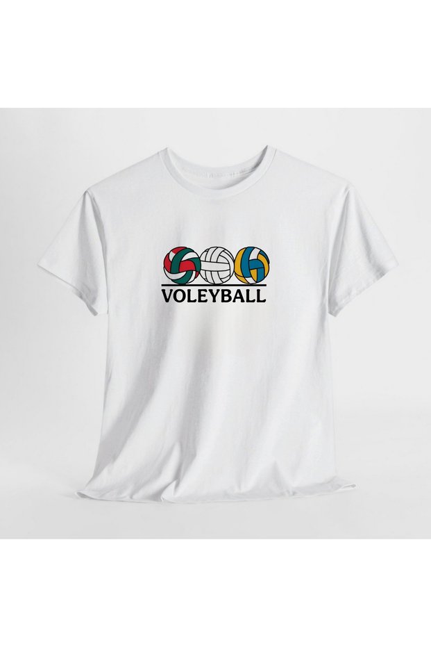 Voleyball Volleyball 3 Ball Tshirt 100% Cotton