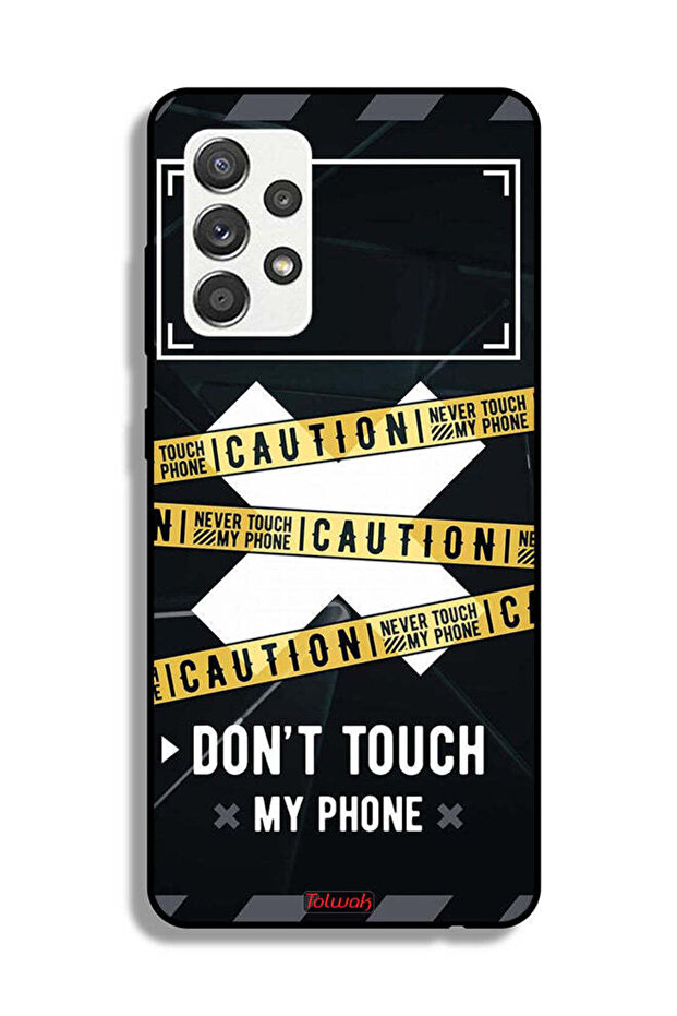 Samsung Galaxy M32 5G Protective Case Cover Caution Never Touch My Phone