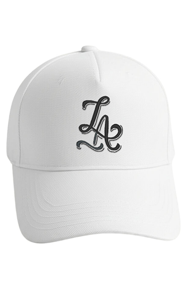 La Embroidered Black Baseball Cap Unisex Sports Hat