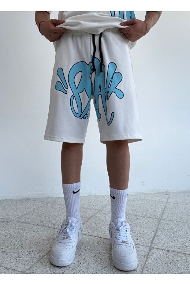 S. Baskılı Şort Tişört Takım - 5