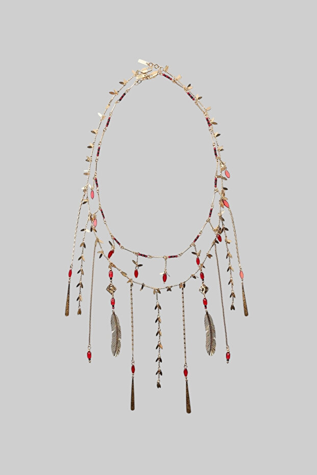 Çoklu Charmlı Kolye - 3